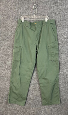Tru Spec Pants Mens 40 Green Straight Leg Rip Stop Cargo Military Work Wear